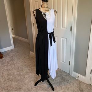 NY&Co New York and Company Split Tone Dress